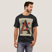 T-shirt Monogramme géométrique inspiré du Bauhaus (Devant entier)