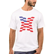 Monogramme Lettre X Drapeau États-Unis