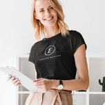 T-shirt Monogramme Minimaliste Simple Nom initial<br><div class="desc">Un simple monogramme avec une typographie moderne. La conception comprend un monogramme initial unique avec une bordure ronde minimaliste. Le texte peut être facilement customisé pour répondre à vos besoins pour un cadeau ou un accessoire de papeterie parfaitement personnalisé!</div>