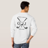 T-shirt Monogramme minimaliste sur mesure (Dos entier)
