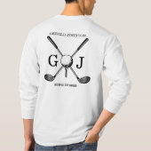 T-shirt Monogramme minimaliste sur mesure (Dos)