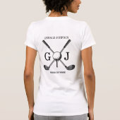 T-shirt Monogramme minimaliste sur mesure (Dos)