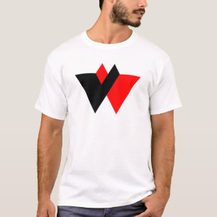 T-shirt Monogramme Moderne de la Lettre W