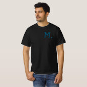 T-shirt Monogramme moderne Remplacer initial Ajouter le vô (Devant entier)