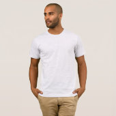 T-shirt Monogramme moderne Remplacer initial Ajouter le vô (Devant entier)