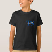 T-shirt Monogramme moderne simple et ID nom (Devant)