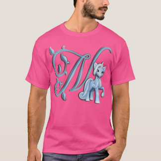 T-shirt Monogramme N Licorne personnalisée