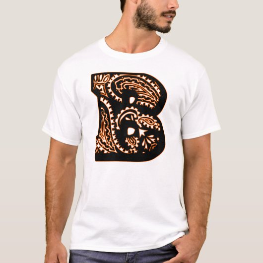 T-shirt Monogramme Paisley - B (Devant)