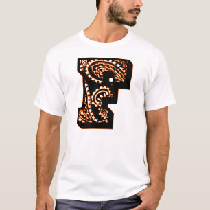 T-shirt Monogramme Paisley - F