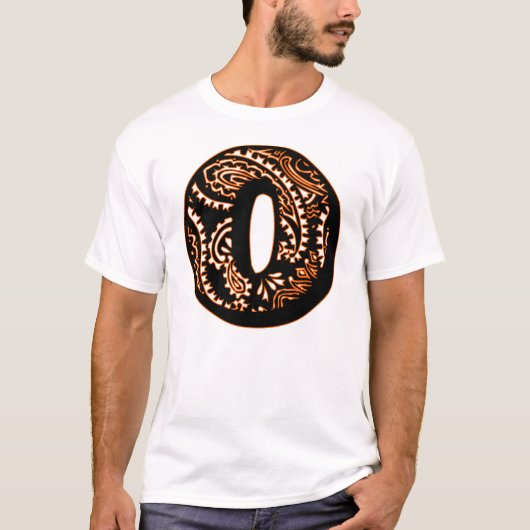 T-shirt Monogramme Paisley - O (Devant)