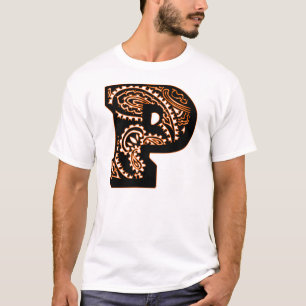 T-shirt Monogramme Paisley - P
