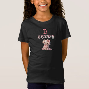T-Shirt Monogramme personnalisé de chiot