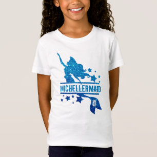 T-Shirt monogramme personnalisé parties scintillant filles