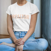 T-shirt Monogramme rose pâle de l'agent immobilier