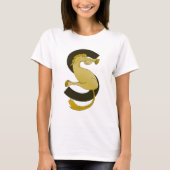 T-shirt Monogramme S Funny Pony Customisé (Devant)