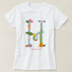 T-shirt Monogramme Whimsical Personnalisé (H)