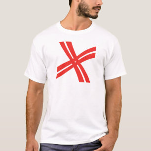 T-shirt Monogramme X Lettre Classique Croix