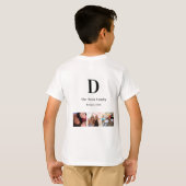 T-shirt Monographie de collage photo de famille (Dos entier)