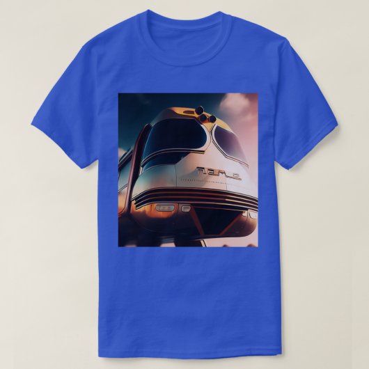 T-shirt Monorail Mid Siècle Rétro Futurisme Futurisme Sur (Design devant)