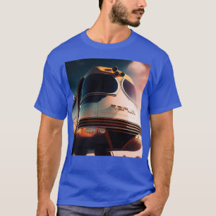 T-shirt Monorail Mid Siècle Rétro Futurisme Futurisme Sur
