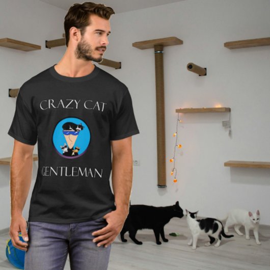 T-shirt monsieur chat fou