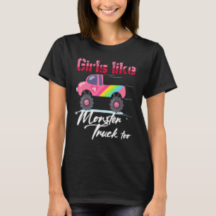T-shirt Monster Camion Filles Comme Monstres À Anniversair