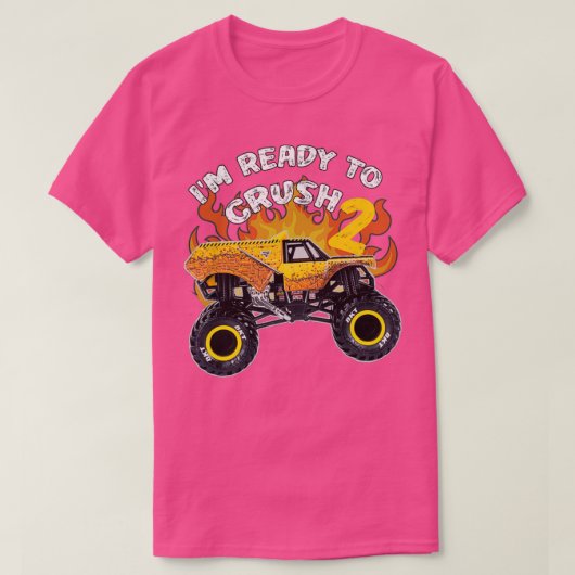 T-shirt Monster Chauffeur de camion Ix27m Prêt à écraser 2 (Design devant)