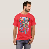 T-shirt Monster collage (Devant entier)