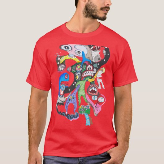 T-shirt Monster collage (Devant)
