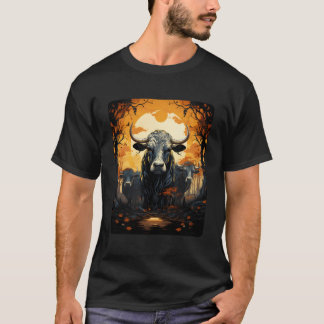T-shirt Monster Cow Bull Farm Animal Fermier Salle de Plei
