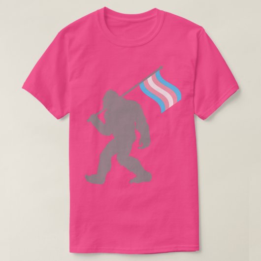 T-shirt Monster du drapeau de la Trans Pride sur les trans (Design devant)
