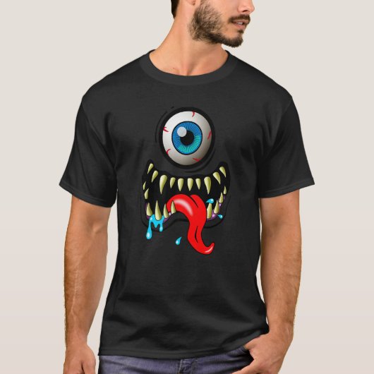 T-shirt Monster Face (Devant)
