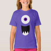 T-shirt Monster Face One Eye (Devant)