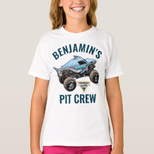 T-shirt Monster Jam Megalodon Équipe de fosse Anniversaire