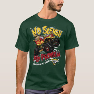 T-shirt Monster Jam "Pas de traîneau, pas de problème" Cam