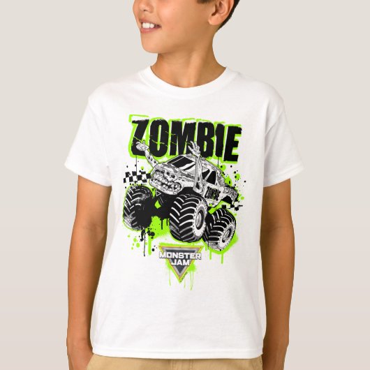 T-shirt Monster Jam Zombie (Devant)