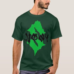 T-SHIRT MONSTER JIMNY VERT NOIR