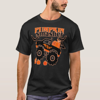 T-shirt Monster k Citrouille Smasher Funny Halloween backg
