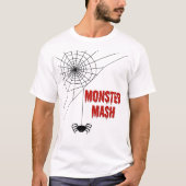 T-shirt Monster Mash Halloween Spiderweb (Devant)