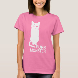 T-shirt Monster Purr aux couleurs foncées