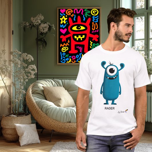 T-shirt Monster Rager | Design original pour Party Spirit