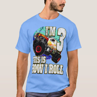 T-shirt Monster Truck 3 ans Anniversaire