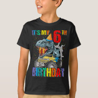 Monster Truck 6 ans Tee 6e anniversaire Boy Mons