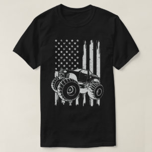 T-shirt Monster Truck American Flag 4 juillet patriotique