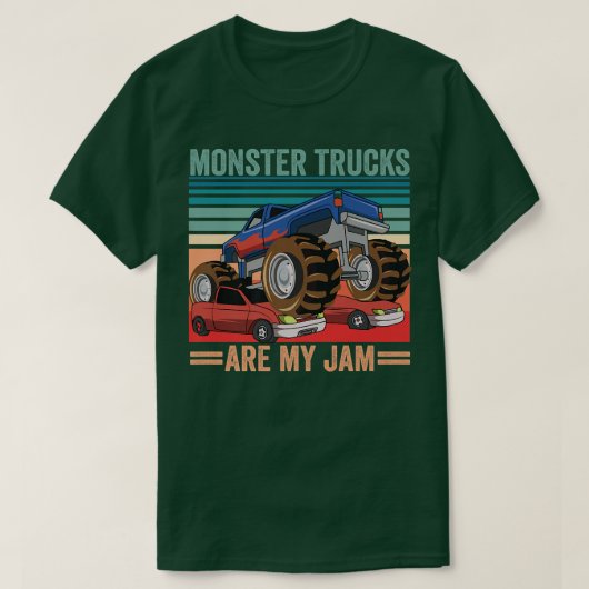 T-shirt Monster Truck Are My Jam  (Design devant)