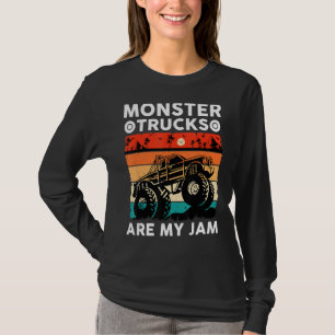 T-shirt Monster Truck are My Jam Cool Vintage Monster Truc