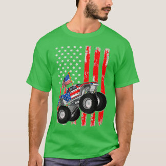 T-shirt Monster Truck avec nous drapeau américain 2