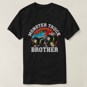 T-shirt Monster Truck Brother Famille de jumelage