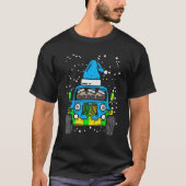 T-shirt Monster Truck Carlins Chien Menorah Juif Hanoukka (Devant)