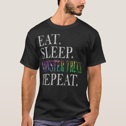 T-shirt Monster Truck coloré (Devant)